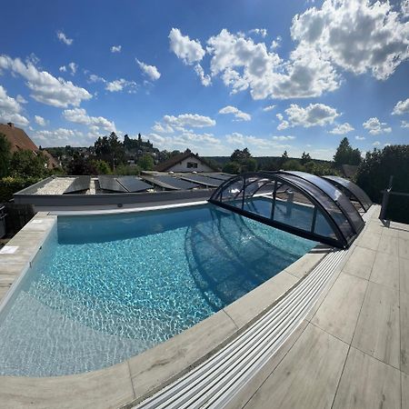 Ferienwohnung Schlossblick - 4 Sterne Sauna Pool Whirlpool Exklusiv Браунфельс Экстерьер фото
